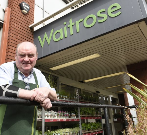 Cliff Davitt outside Waitrose