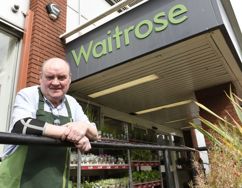 Cliff Davitt outside Waitrose